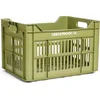 Image de Gerecyclede Fietskrat Urban Proof 30 liter 40 x 30 x 25cm Olijfgroen