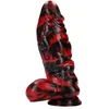 Image de Fiction Cocks - Demon Master - Silicone Dildo - Red/Black - Fantasy Dildo in Liquid Silicone
