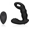 Image de Shots - Ouch! OU907BLK - Beaded Vibrating Prostate Massager with Remote Control - Black