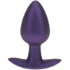 Image de Smooth Silicone Anal Plug - Medium - 3.1" / 7,9 cm - Metallic Purple