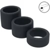 Image de Liquid Silicone Ball Strap Set of 3 - S/M/L - Black