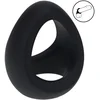 Image de Soft Tri O Silicone Cockring - Black