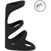 Image de 3 Loop Silicone Cockring - Black