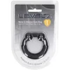 Image de Metal and Silicone Cockring - Black