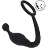 Image de Silicone Cockring with Prostate Stimulator - L - Black
