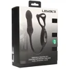 Image de Vibrating and Thrusting Silicone Tri O Cockring with Prostate Stimulator - Black
