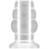 Image de No.49 - Small Hollow Tunnel Butt Plug - 3 Inch - Translucent