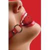 Image de Ouch! Mond Knevel met Geperforeerde Bal en Lederen Band Verstelbaar - Rood