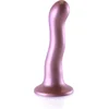Image de Shots - Ouch! OU818ROS - Ultra Soft Curvy G-Spot Dildo - 7'' / 17 cm - Rose Gold