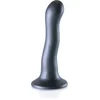 Image de Shots - Ouch! OU818GUN - Ultra Soft Curvy G-Spot Dildo - 7'' / 17 cm - Gun Metal