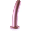 Image de Shots - Ouch! OU821ROS - Smooth G-Spot Dildo - 7'' / 17 cm - Rose Gold