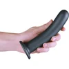 Image de Shots - Ouch! OU821GUN - Smooth G-Spot Dildo - 7'' / 17 cm - Gun Metal