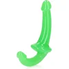 Image de Shots - RealRock REA147GLOGRN1 - Strapless Strap-On - GitD - 6'' / 13,5 cm - Neon Green