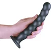 Image de Shots - Ouch! OU824GUN - Beaded G-Spot Dildo - 8'' / 20,5 cm - Gun Metal