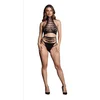 Image de Shots - Le Désir Carpo XLVI - Tweedelige Set met Col, Crop Top en Slip - One Size black One Size