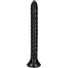 Image de Shots - Ouch! OU840BLK - Swirled Anal Snake - 12''/ 30 cm - Black