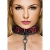 Image de Luxury Collar with Leash - Burgundy