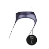 Image de Ouch! by Shots - Vibrating Strap-on Thong with Adjustable Garters - XS/S - Black