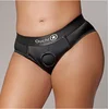 Image de Ouch! by Shots - Vibrating Strap-on High-cut Brief - XL/XXL - Black