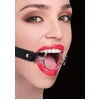 Image de Ouch!   Ring Gag Open Mond Knevel met Verstelbare Riem Maat XL - Zwart