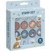 Image de Little Dutch Zelfinktende stempels - Forest Friends - 16 stuks - Peuter en kleuter speelgoed - Knutselen - Speelgoed kinderen - Voor meisjes en jongens - Vanaf 3 jaar