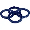 Image de Set TPI Centreerringen - 67.1->56.6mm - Reflex Blauw