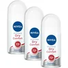 Image de NIVEA Dry Comfort Deodorant Roller - 3 x 50 ml - Voordeelverpakking