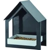 Image de Esschert Design - Vogelvoederhuisje Muur - Zwart - 19 x 12 x 23 cm