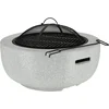 Image de Esschert Design   Vuurschaal Beton(look) MGO L - Vuurschaal BBQ - Staal - Zwart