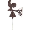 Image de Esschert design Deurbel haan - gietijzer - L25 cm - vintage - klassieke deurbel - bel