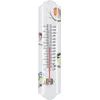 Image de Esschert Design thermometer - voor binnen en buiten - tuinvogel print - 30 x 7 cm - Celsius/fahrenheit