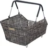 Image de Basil Cento Rattan Look Multi System Fietsmand - Achter - Kunststof rotan - Bruin -22 Liter
