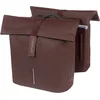 Image de Basil City Dubbele Fietstas 28-32L Roasted Brown Waterafstotend Met MIK Adapterplaat Reflecterend Voor E-bike & Stadsfiets
