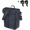 Image de Basil Move - Fietsschoudertas - MIK Hooks - 15L - Incl. regenhoes - Gerecycled materiaal - Zwart