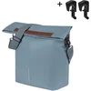Image de Basil City - Fietsshopper - MIK Hooks - Enkele Fietstas - 14-16 Liter - Waterafstotend - Reflectiedetails - Graphite Blauw
