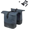 Image de Basil Cove - Dubbele fietstas - 28-32 liter - Incl. MIK adapterplaat - Waterafstotend - Reflectie details - Gerecycled materiaal - blauw/zwart