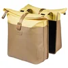 Image de Basil Vive - Dubbele fietstas - 28-35 liter - Waterdicht - Reflectie details - Gerecycled materiaal - geel/zand