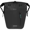Image de Basil Rivo - Enkele fietstas - 25-31 liter - MIK Hooks - Waterdicht - Reflectie details - Tarpaulin - zwart