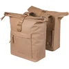 Image de Basil Brooklyn - Dubbele fietstas - 41 Liter - Waterdicht - Reflectie details - Gerecycled materiaal - zand