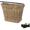 Image de Basil Bremen Rattan Look Fietsmand KF - Voorop - Inclusief Bevestigingssysteem - Lichtbruin
