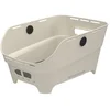 Image de Basil Cento Neo WSL fietsmand achter, off white- gerecycled kunststof - 21L - geïntegreerde anti-slipmat - reflectiedetails