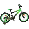 Image de Volare Strike Kinderfiets - Jongens - 16 inch - Zwart Groen