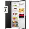 Image de ETNA AKV6178ZWA - Amerikaanse koelkast - No-Frost - 178 cm hoog - 544 liter - Energielabel C - Invriesvermogen 12 kg/24u - Geluidsniveau 37 dB - LED Display - SuperCool - FastFreeze - Deuralarm - Interter Compressor - Multi Airflow - Energy Saving