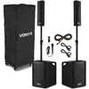 Image de Vonyx VX1050BT complete geluidsinstallatie met 2x subwoofer en 2x top & Bluetooth - 1150W totaal