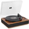 Image de Platenspeler Bluetooth (in/uit) - Fenton RP162D - retro platenspeler met speakers (stereo) en mp3 speler - Donkerbruin