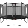 Image de BERG Favorit Regular 380 Trampoline Op Poten - Safety Net Comfort - AirFlow Springdoek - Zwart