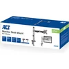 Image de ACT Monitor bureausteun | 1 Scherm tot 32  | VESA | Hoogte Verstelbaar | Kantelen - Roteren - Zwenken | Ergonomisch | Zilver AC8335