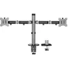 Image de ACT Monitor bureausteun | 2 Schermen tot 32  | VESA | Hoogte Verstelbaar | Kantelen - Roteren - Zwenken | Ergonomisch | Zilver AC8336
