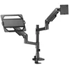 Image de ACT Monitorarm 49" met laptophouder office premium, gasveer, paalbevestiging, 1 monitor AC8341