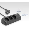 Image de ACT Stekkerdoos met 3 type-F stopcontacten, 30W Power Delivery, USB Type-C/A poorten, kabellengte 1,5 meter AC2480